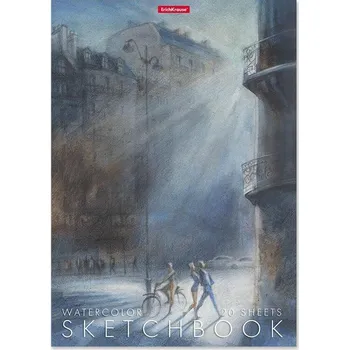 Blok na akvarelovou malbu lepený - City Jazz, A4, 180g/m2, 20 listů