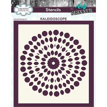 Creative Expressions Plastová šablona 15x15cm mandala z teček