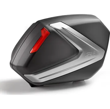 Zavazadlo na motocykl Givi v 37n pár bočních kufrů, boční víka stříbrný šíp