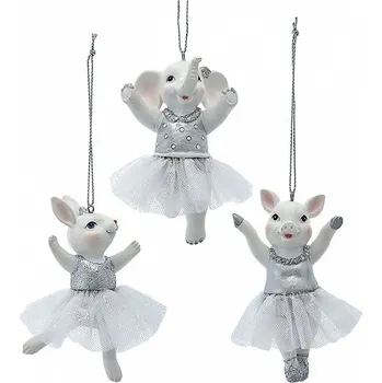 Vánoční ozdoba Kurt Adler Vánoční ozdoba - zvířecí baletka, 1ks