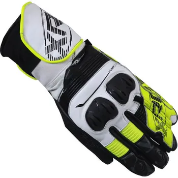 Moto rukavice Rukavice na moto XRC TUMP GT7 WHT/BLK/FLUO men gloves vel. S