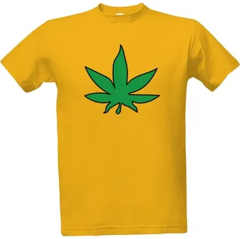 Pánské tričko Tričko s potiskem Konopný list pánské