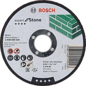 Řezný kotouč BOSCH Expert for Stone dělící kotouč na kámen 115mm (2.5 mm)