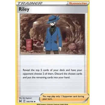 Sběratelská karetní hra Pokémon LOR 166/196 Riley - Lost Origin Stav: Near Mint, Verze: REVERSE HOLO