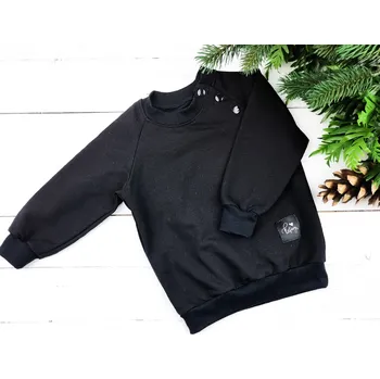 Dívčí mikina Kulišárny Mikina basic BLACK VELIKOST: 56