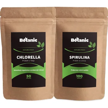 Přírodní produkt Botanic Chlorella 50 g + Spirulina 100 g