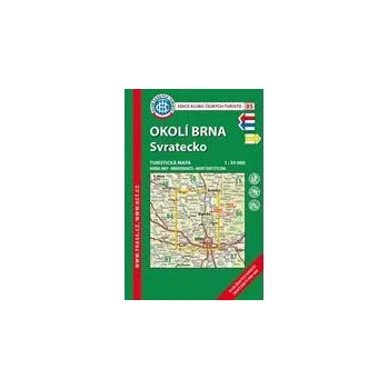 Skládaná mapa Okolí Brna – Svratecko - turistická (85) 58 x 90 cm