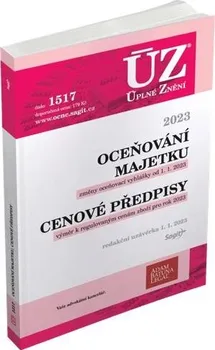 ÚZ č. 1517 Oceňování majetku, cenové předpisy - Nakladatelství Sagit (2023, brožovaná)