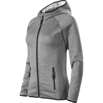 Pánská mikina Malfini Mikina MALFINI DIRECT dámská fleecová tmavě šedý melír S