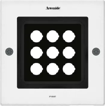 Nástěnné svítidlo Artemide Ego 220 downlight čtverec 5d 3000K hliník IK10 T4067NSPW00
