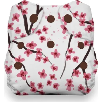 Plenkové kalhoty Thirsties Natural Newborn AIO na PAT - Sakura