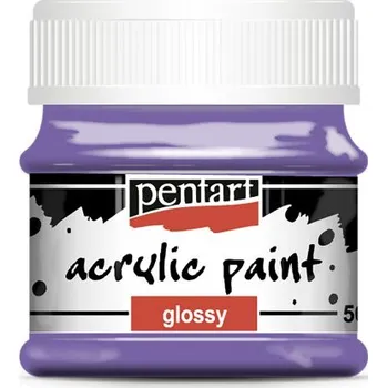 Vodová barva Pentart Akrylová barva lesklá PENTART 50 ml FIALOVÁ