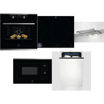 Set domácích spotřebičů ELECTROLUX KODDP77X + ELECTROLUX LIR60433B + ELECTROLUX LFP326S + ELECTROLUX LMS2203EMX + ELECTROLUX EEM23100L