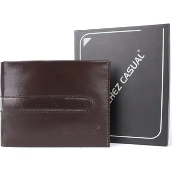 Peněženka Tmavěhnědá kožená peněženka SANCHEZ Casual no. 313
