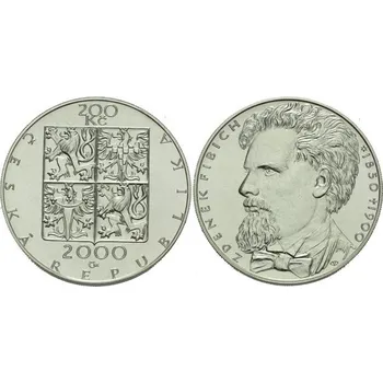 2000 - Pamětní stříbrná mince Zdeněk Fibich, b.k.