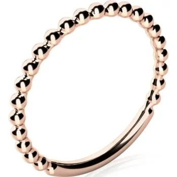 Šperk Couple, Jemný prsten Bubbles z&nbsp;růžového zlata, vel. 50, prům. 15.9 mm, 585-52-1-0522.4C00.0.50.000