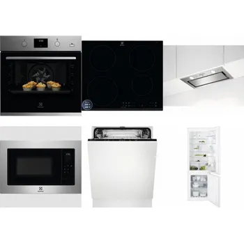 Set domácích spotřebičů ELECTROLUX KODGH70TX + ELECTROLUX LIR60433B + ELECTROLUX LFG716X + ELECTROLUX EMS4253TEX + ELECTROLUX EEA27200L + ELECTROLUX ENT6TF18S