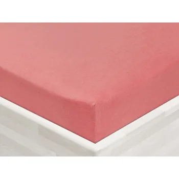 Prostěradlo Jersey napínací prostěradlo JR-001 Korálové 180 x 200 - výška 20 cm