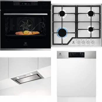 Set domácích spotřebičů ELECTROLUX KOBCS31X + ELECTROLUX KGS6426SX + ELECTROLUX LFG716X + ELECTROLUX EEM48300IX