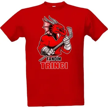 Pánská móda Tričko s potiskem Fandím Třinci pánské