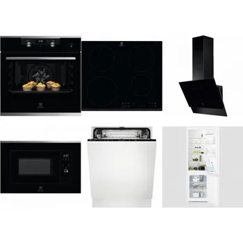 Set domácích spotřebičů ELECTROLUX KODEH70X + ELECTROLUX LIR60430 + ELECTROLUX LFV616K + ELECTROLUX LMS2203EMX + ELECTROLUX EEA27200L + ELECTROLUX LNT3LF18S