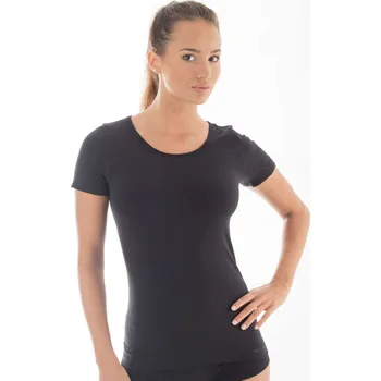 Dámské tričko BRUBECK COMFORT WOOL KR WOMAN S černá
