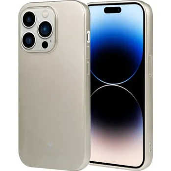Goospery lesklý kryt z měkkého plastu pro iPhone 14 Pro - zlatý