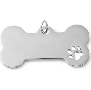 Přívěsek Ocelový přívěsek kost s psí tlapkou
