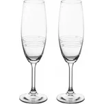 Sklenice na sekt SRDÍČKA 0,22 l 2 ks