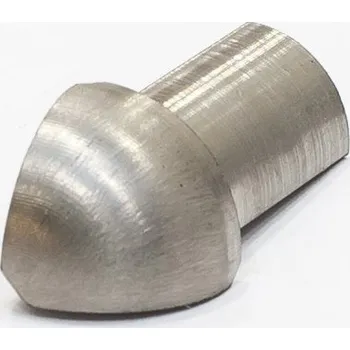 Stavební profil Růžek oblý 10 mm kartáčovaná nerez