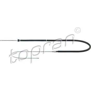 Lanko parkovací brzdy Lanovod parkovací brzdy TOPRAN 117 487