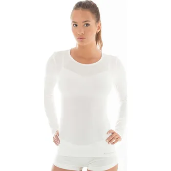 Dámské tričko BRUBECK COMFORT WOOL DR WOMAN L krémová
