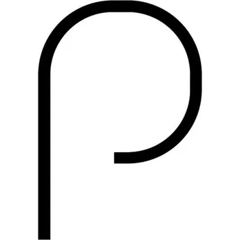 Nástěnné svítidlo Artemide Alphabet of Light - malé písmeno p 1202p00A