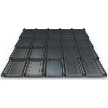 plechová krytina Blachdom Plechová střešní krytina Omak Lima Plus PE lesk Barva krytiny: Šedobílá RAL 9002