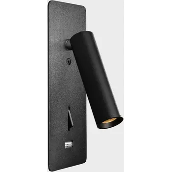 Bodové svítidlo KOHL-Lighting SIGN zapuštěné svítidlo do zdi se čtecí lampou černá 3 W CRI 80 3000K Non-Dimm