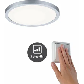 Koupelnové svítidlo PAULMANN LED vestavné svítidlo Areo VariFit IP44 3-krokové-stmívatelné 175mm 13W 4.000K matný chrom 930.57