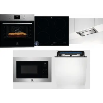 Set domácích spotřebičů ELECTROLUX KOFGH70TX + ELECTROLUX LIR60433B + ELECTROLUX LFG716X + ELECTROLUX EMS4253TEX + ELECTROLUX EES48200L