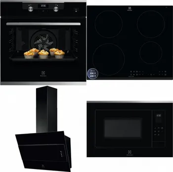 Set domácích spotřebičů ELECTROLUX KODEH70X + ELECTROLUX LIR60433B + ELECTROLUX LFV316K + ELECTROLUX LMS4253TMX