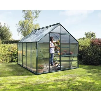 Pěstitelství Skleník Vitavia Meridian 1 8300 polykarbonát 6 mm 257 x 321 cm zelený