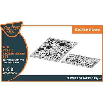 Plastikový model Clear Prop models 1/72 I-16 type 5 detail PE set (CL.PROP)