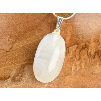 Přívěsek Oválný přívěsek z měsíčního kamene Ag 925/1000 úchyt 5g