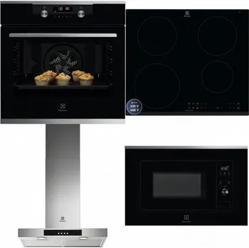 Set domácích spotřebičů ELECTROLUX KODDP77X + ELECTROLUX LIR60433B + ELECTROLUX LFT426X + ELECTROLUX LMS2203EMX