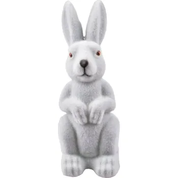 Velikonoční dekorace Dekorační zajíc šedý 14 cm