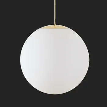 OSMONT ADR62628 ADRIA P5 HP závěsné skleněné svítidlo mosaz leštěná / bílá IP40 4000 K 65W LED DALI