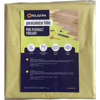 Kročejová izolace Egibi Fólie paroizolační pod plovoucí podlahy, skládaná, 0,2mm/4x10m (40m2)