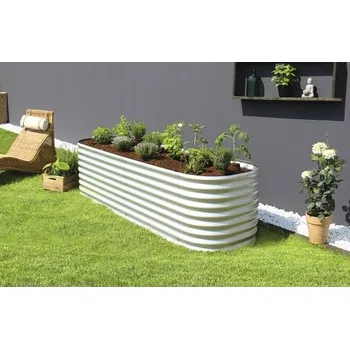 Vyvýšený záhon Rozšíření pro vyvýšený záhon Vitavia 630 Basic stříbrný 80 x 63 cm