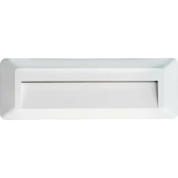 Venkovní osvětlení ACA Lighting LED venkovní nástěnné svítidlo hranaté bílá 230V AC IP65 2W 3000K 100LM RA80 SLIM32NW