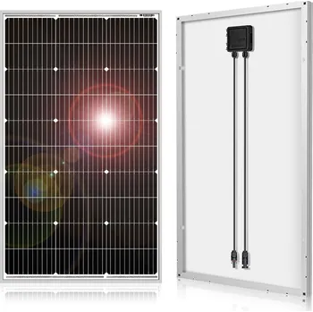 LED panel Solarní panel v hliníkovém rámu 100Wp 18V 5,5A, rozměr 970 x 565mm