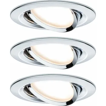 Koupelnové svítidlo PAULMANN Vestavné svítidlo LED Nova kruhové 3x6,5W chrom výklopné 3-krokové-stmívatelné 934.88 P 93488