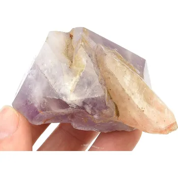 Přírodní kámen Ametyst + křišťál spojené broušené krystaly 153g